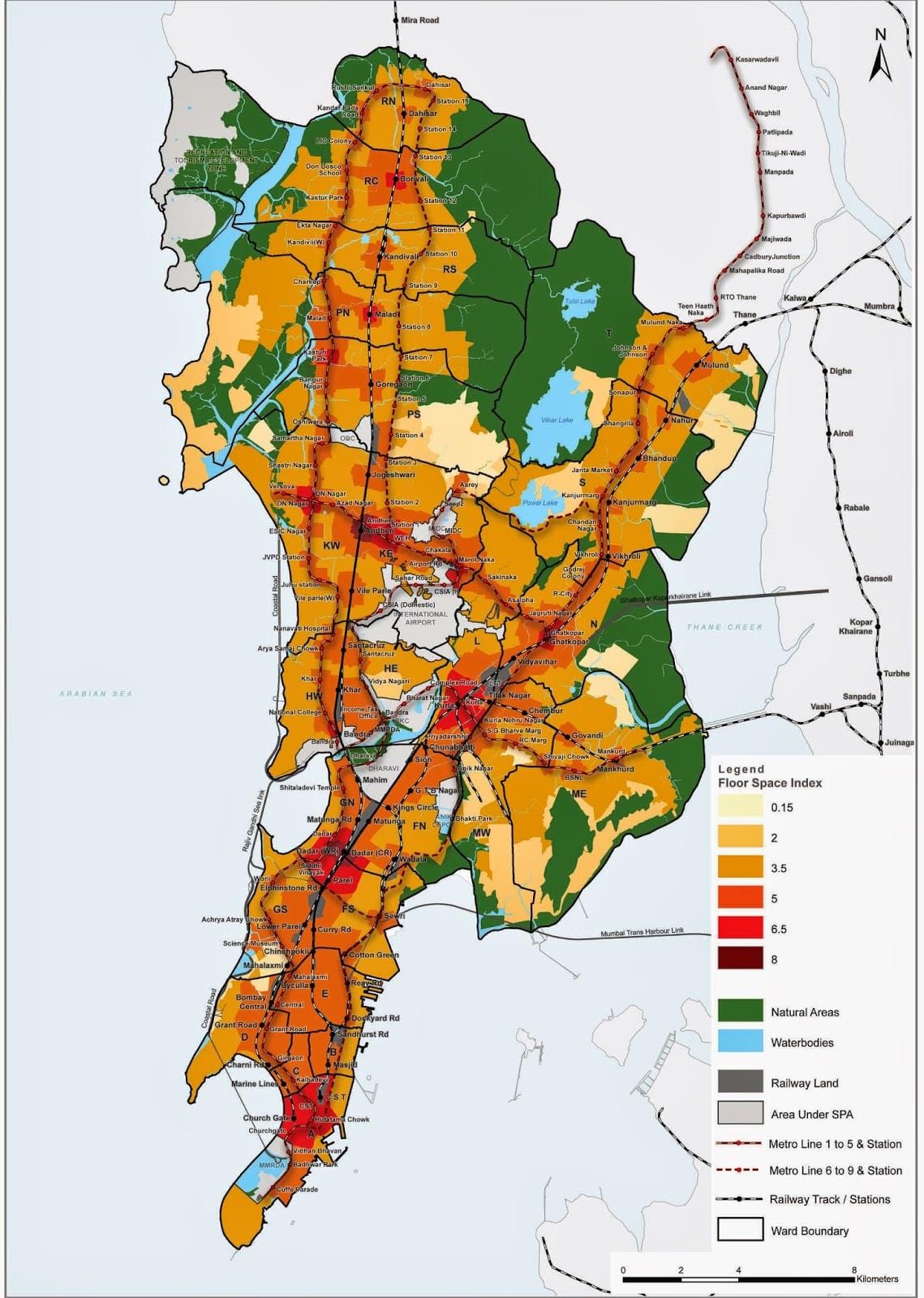 CRZ χάρτης της Μουμπάι