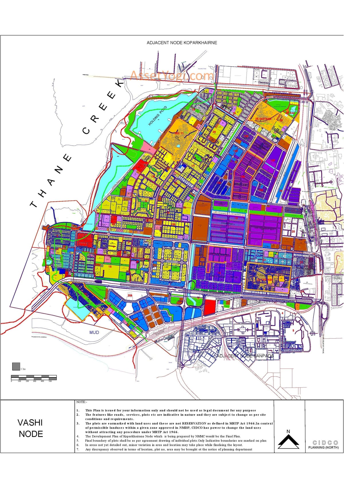 χάρτης της Vashi Navi Mumbai