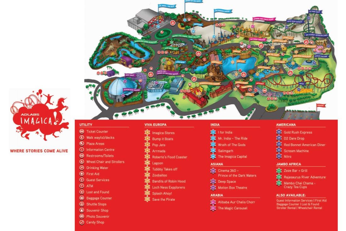 χάρτης της Imagica Βομβάη εμφάνιση χάρτη
