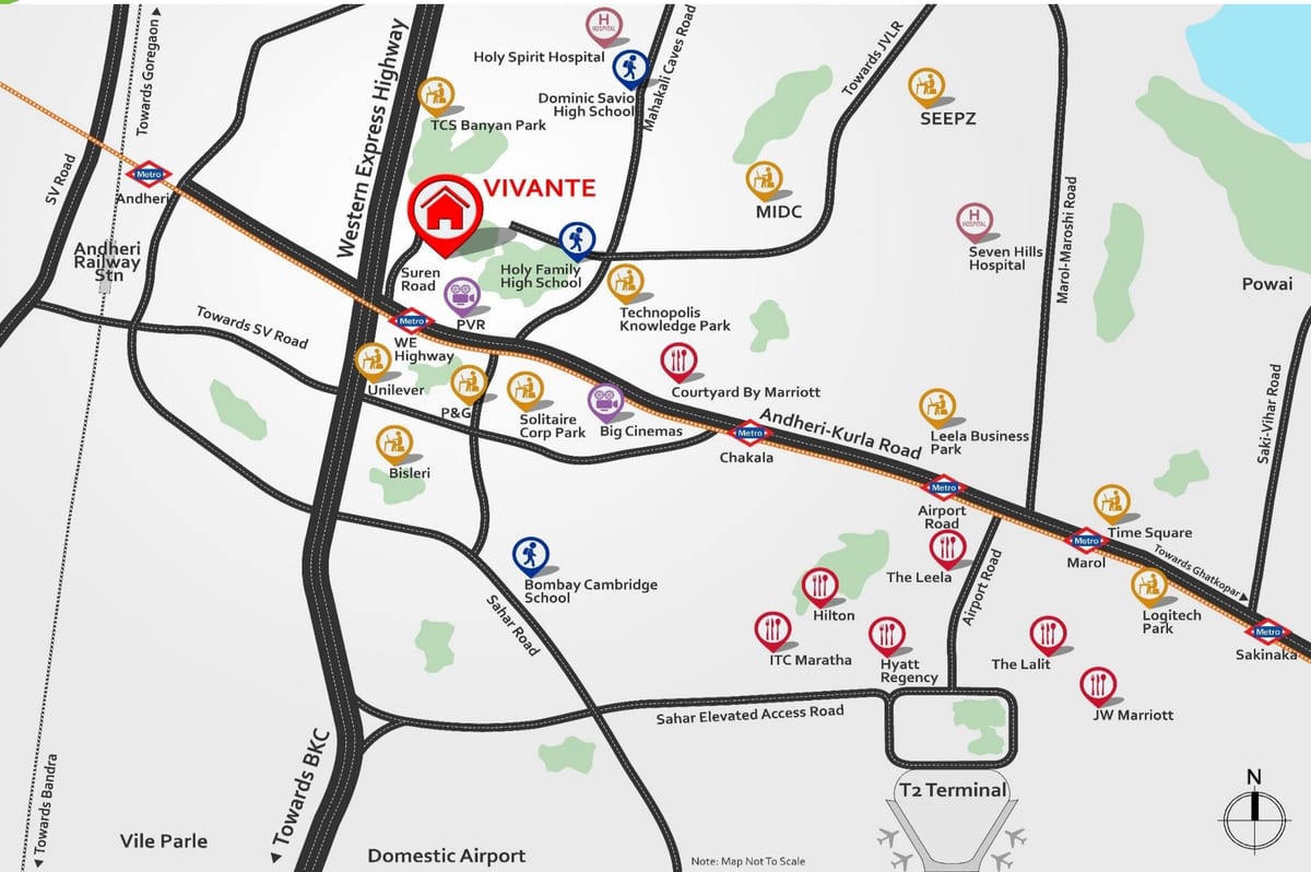 πόλη andheri, Βομβάη εμφάνιση χάρτη