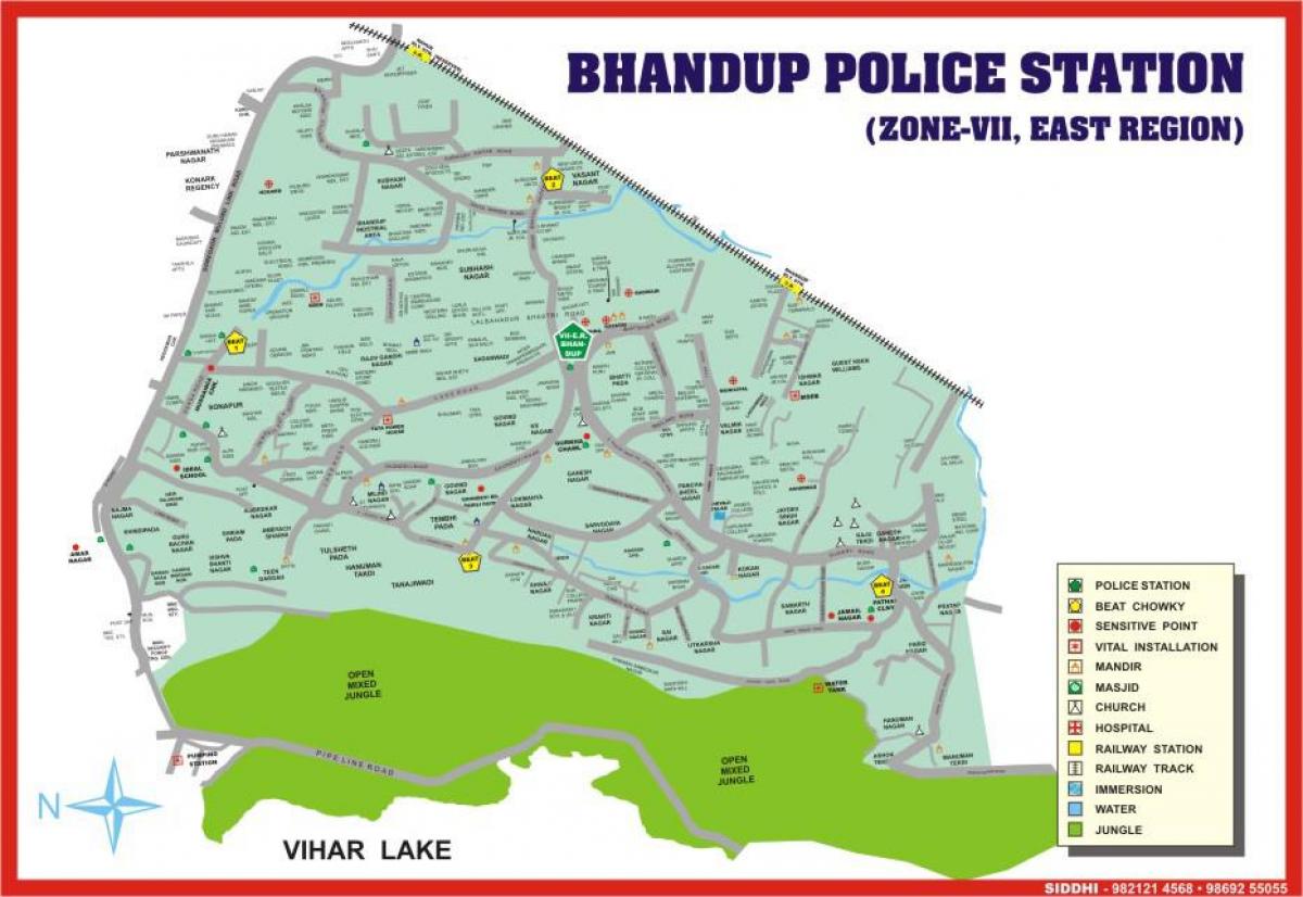 Βομβάη Bhandup χάρτης