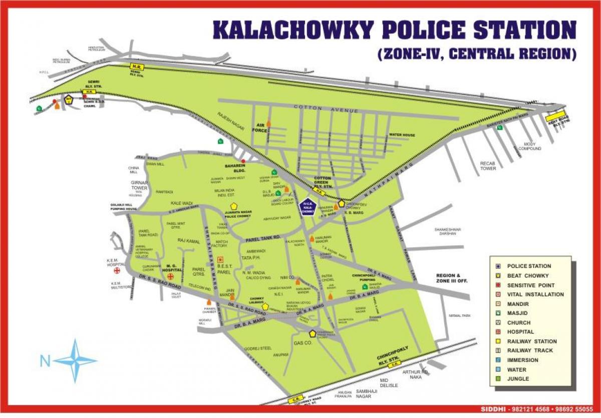 χάρτης της Kalachowki Βομβάη