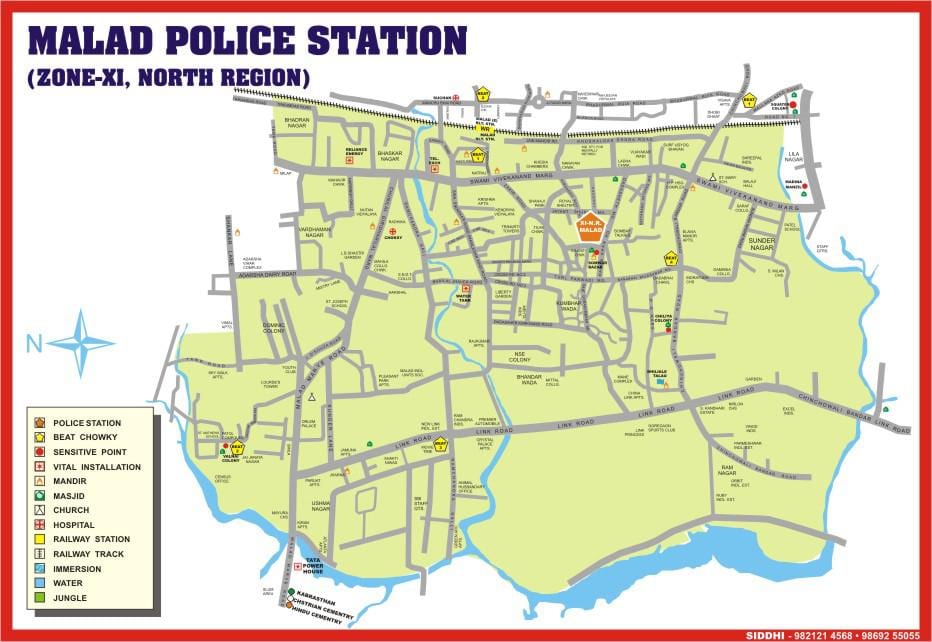 Malad Mumbai εμφάνιση χάρτη