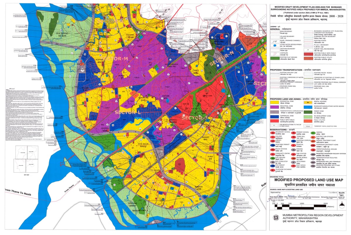 MMRDA ζώνη χάρτης bhiwandi