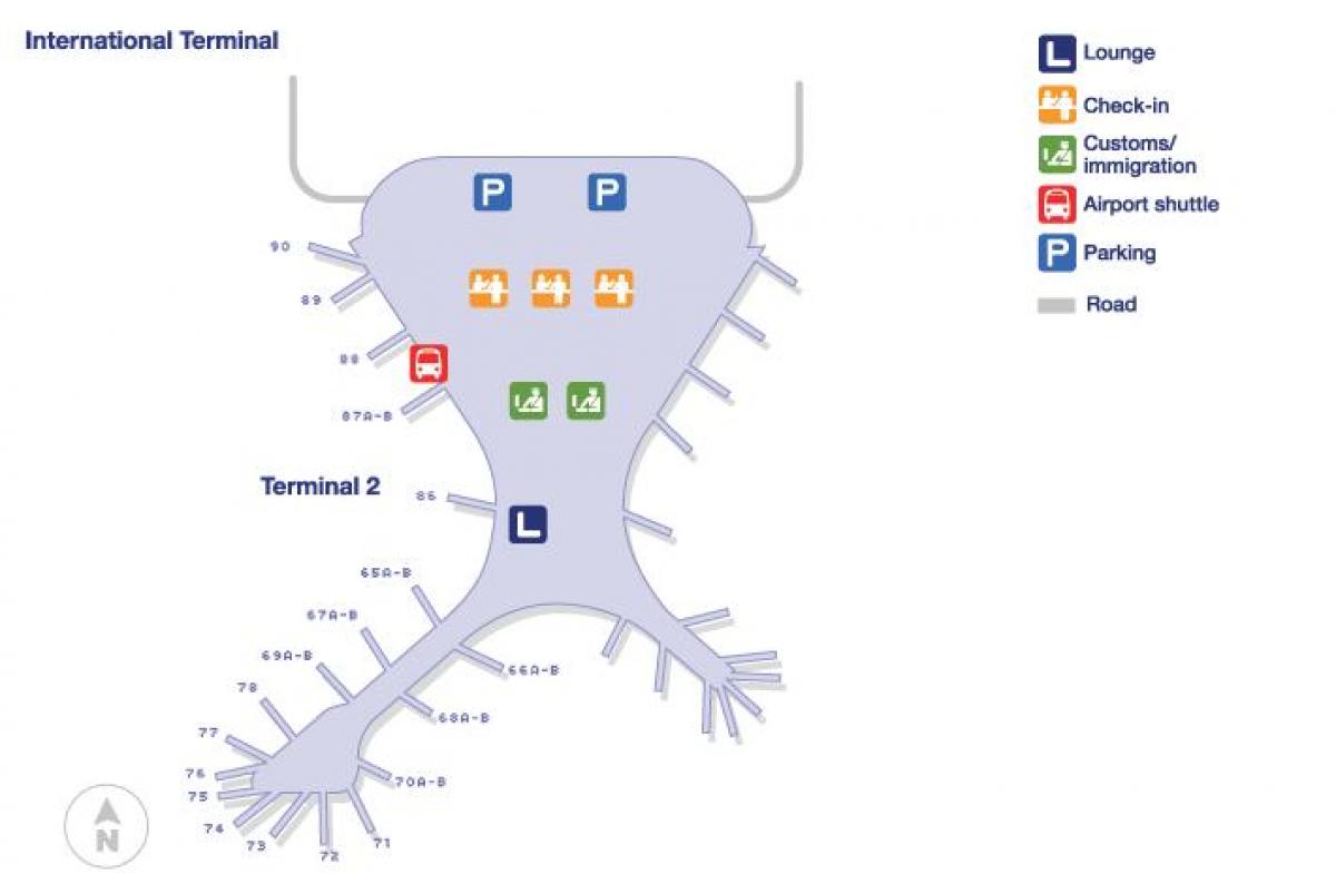 terminal 2 Mumbai airport χάρτης