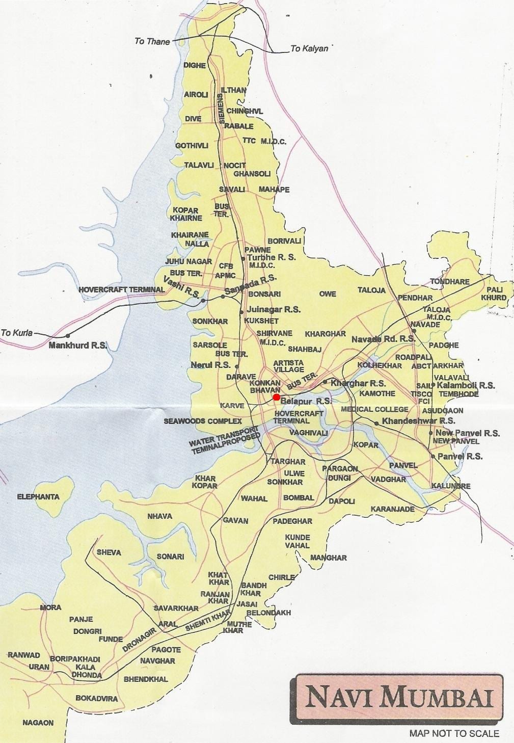 χάρτης του navi Mumbai city