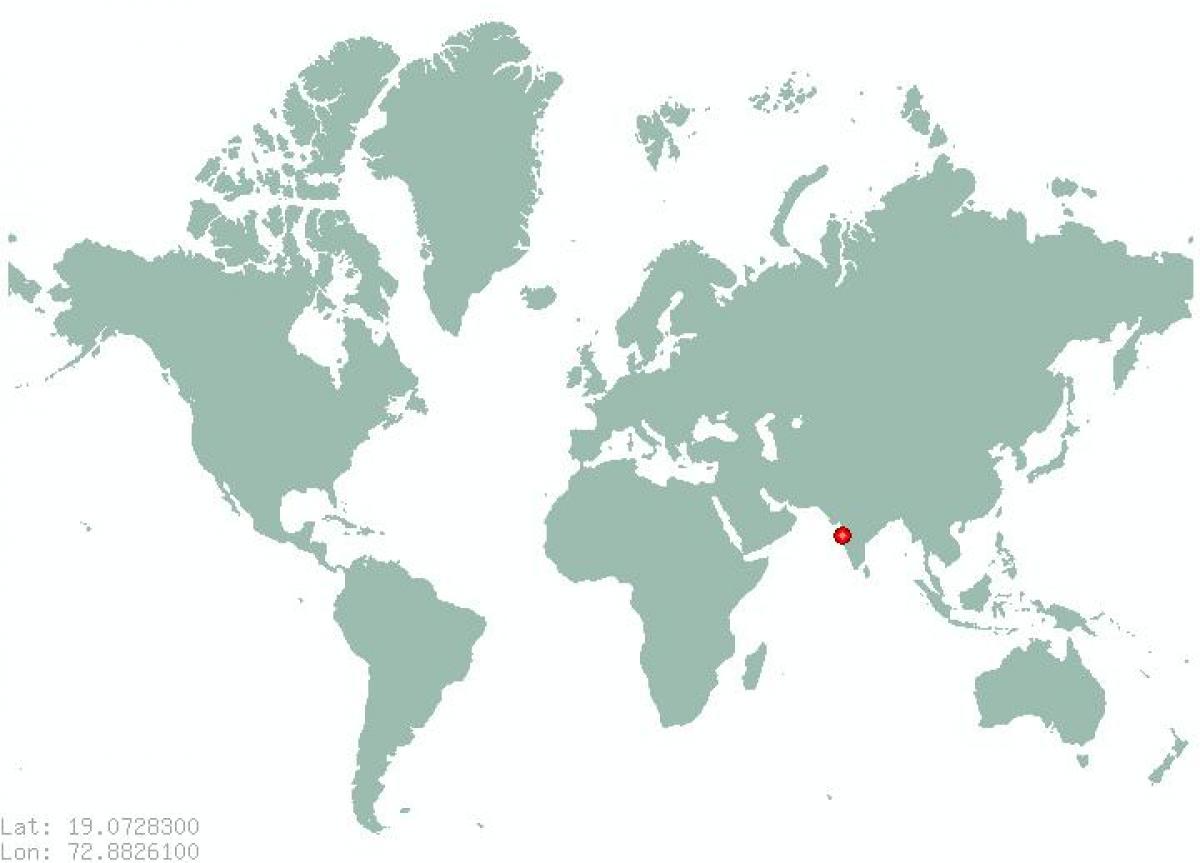 Βομβάη σε παγκόσμιο χάρτη
