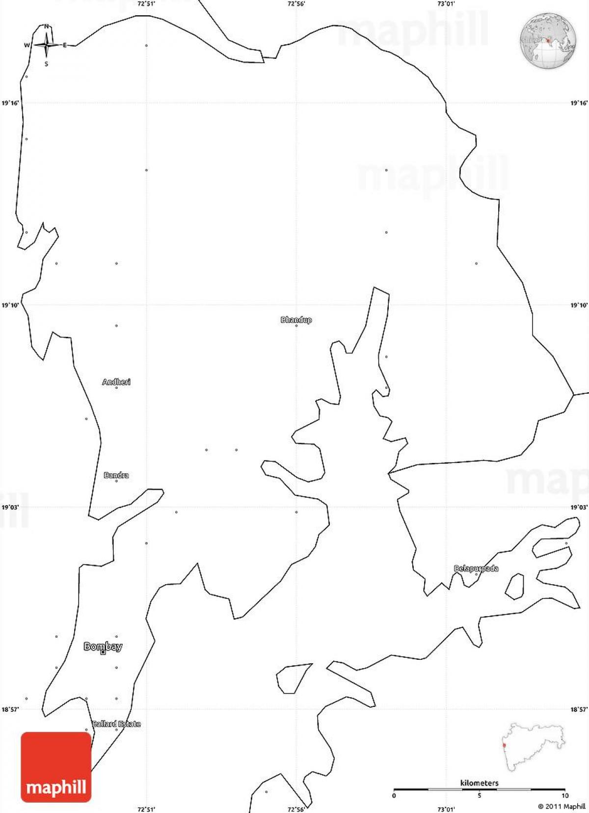 Βομβάη κενό χάρτη