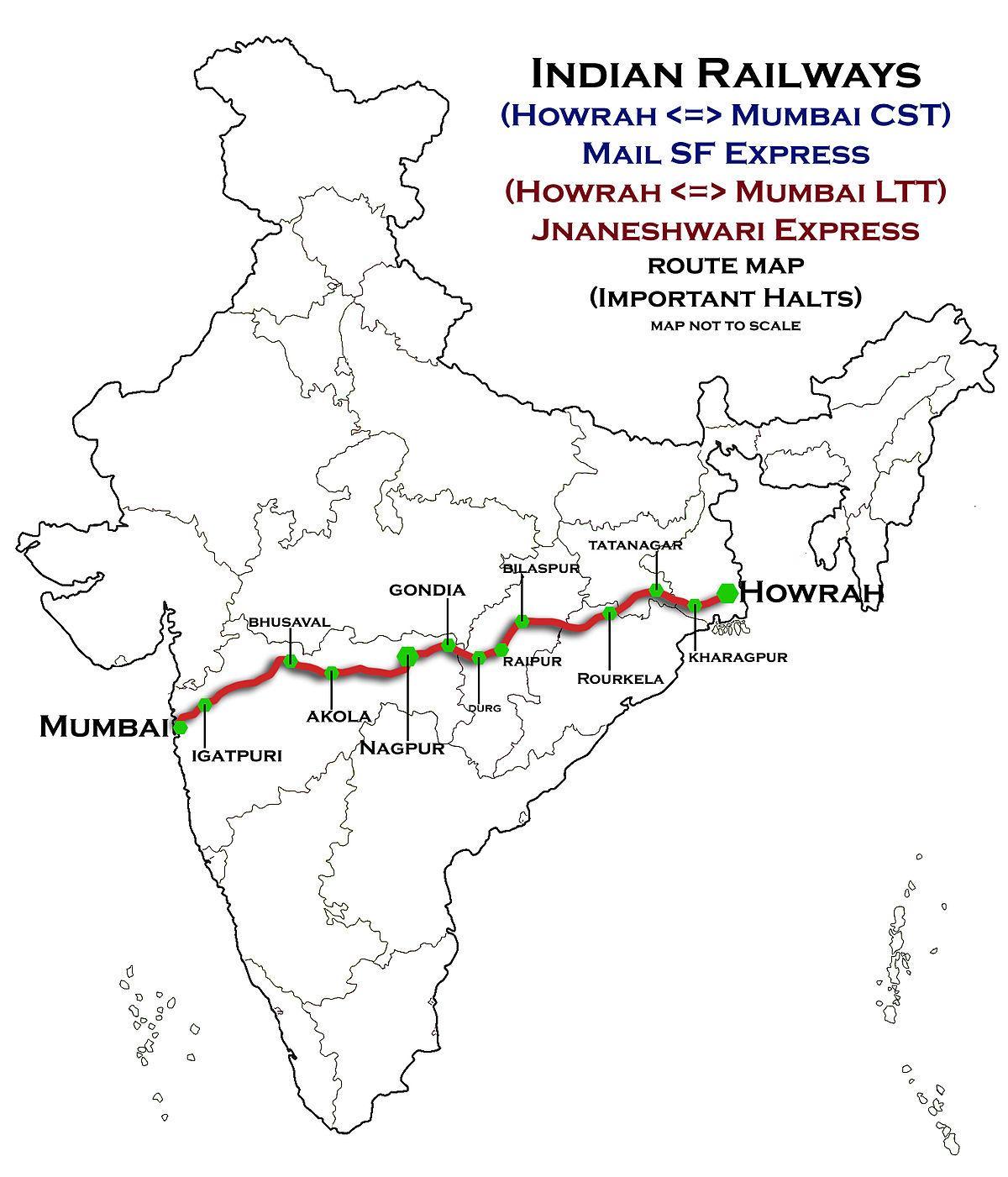 ναγκπούρ Βομβάη express highway χάρτης