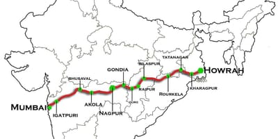 Ναγκπούρ Βομβάη express highway χάρτης