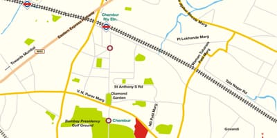 Βομβάη Chembur χάρτης