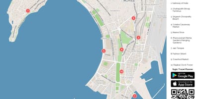 Χάρτης της Marine drive Mumbai