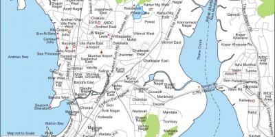 Χάρτης της Mumbai central