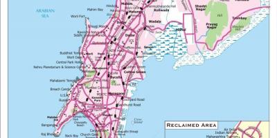 Χάρτης της πόλης Mumbai