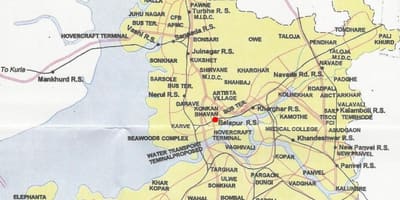 Navi Mumbai εμφάνιση χάρτη