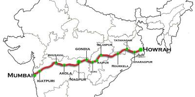 Ναγκπούρ Βομβάη express highway χάρτης